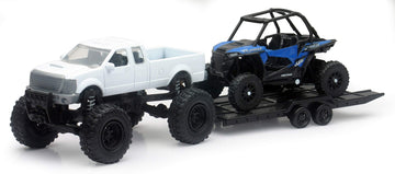 New-Ray Toys Die Cast Pick Up Truck With Polaris Rzr Xp1000 Eps