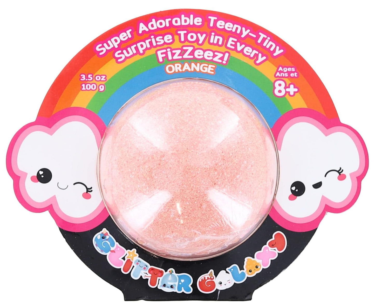 Glitter Galaxy Fizzeez Super Adorable Teeny-Tiny Surprise Toy | Orange