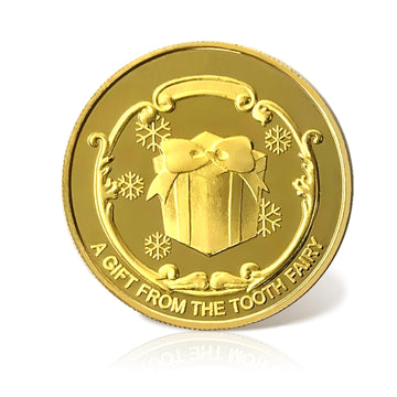 NLR Tooth Fairy Coins [4 pcs] Tooth Fairy Golden Coins Experience for The Lost Tooth Kids