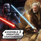 STAR WARS Construct Your Own Lightsabers Building Kit - Includes OBI Wan Kenobi & Darth Vader, 10"x7.24"x1.5", Plastic