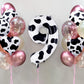 Cow Print Number 9 Balloon, Large 40 Inch Cow Number Birthday Balloons, Foil Mylar Number 9 Balloons For 9 Year Old Birthday Par