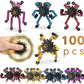 100Pcs Random Fidget Spinners,Diy Deformable Robot Fingertip Toys,Decompression Spinner,Deformable Creative Mechanical Gyro Toys