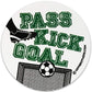 Assorted Soccer Sports Sticker Sheet Pack - 102 Stickers