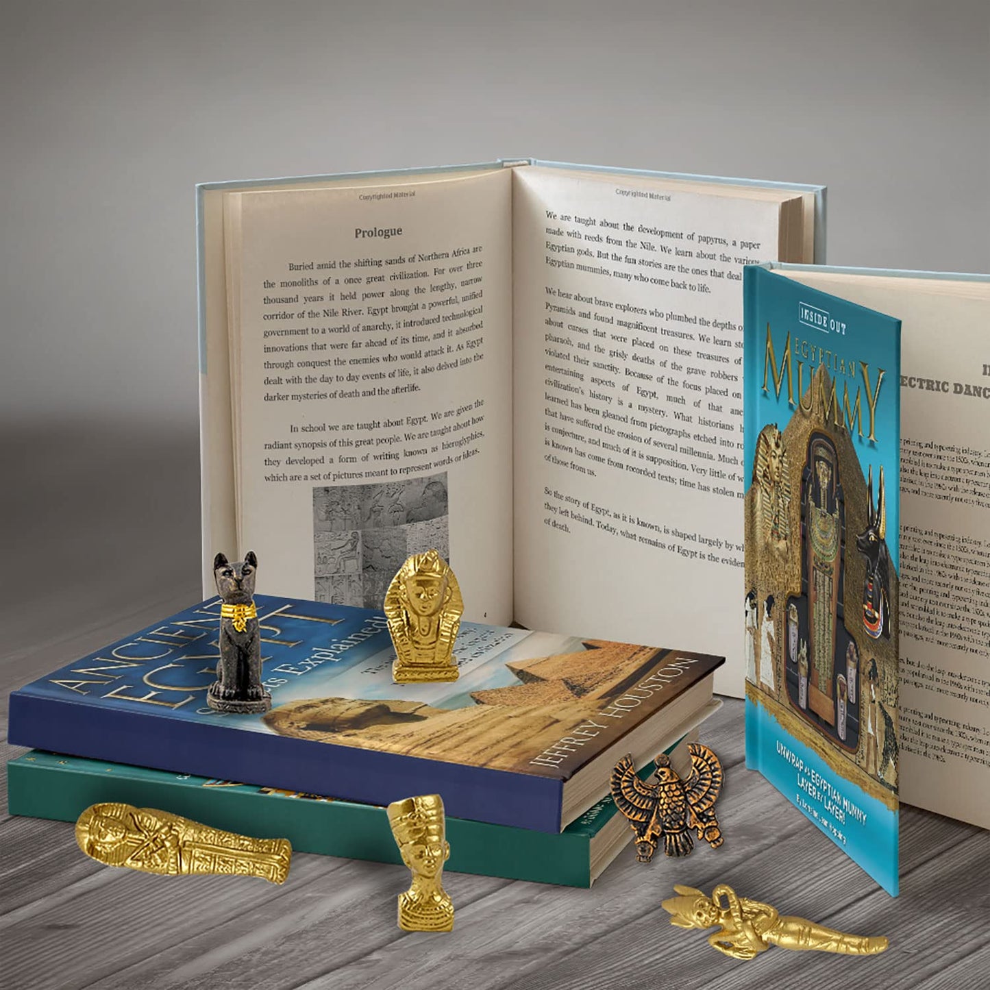 XXTOYS Egyptian Mummy Dig Kit - STEM Excavation Set for Kids, Small, Plastic, 6 Collectible Styles