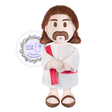 Suzzipals Jesus Plush, Warmable & Coolable Stuffed Animal, Lavender Scented Heating Pad For Relaxation, Jesus Gifts For Kids & A