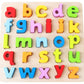 Babe Rock Wooden Alphabet Learning Puzzle Educational Learning Toys Wood Abc Peg Letters Puzzle Colorful Jigsaw Blocks Board For