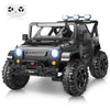 Hikole 24V 4X4 Ride On Toys For Big Kids - 4Wd/2Wd Switchable 2 Seater Power Car Wheels With Remote Control, 4X200W Motors, 5 Mph Max Speed, Music, Electric Car For Boys Girls, Black
