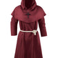 Knelor Monk Costume For Kids, Medieval Monk Hooded Robe Renaissance Priest Robe Cloak Halloween Cosplay Costume