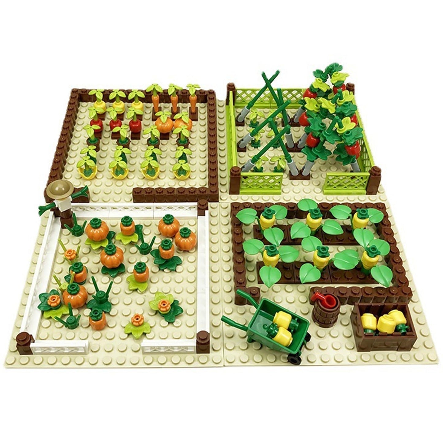 Elefocus Barn And Farm Building Set,Compatible All Major Brands,Chicken Coop, Garden, Crop, Zoo Animal Building Diy Set(Animal 6
