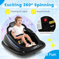 Olakids Bumper Car For Toddlers, 12V Kids Electric Ride On Toy With Remote Control, Battery Powered Vehicle Racer For Baby, 360 Degree Spin Rotation, Colorful Flashing Led Lights, Music (Black)