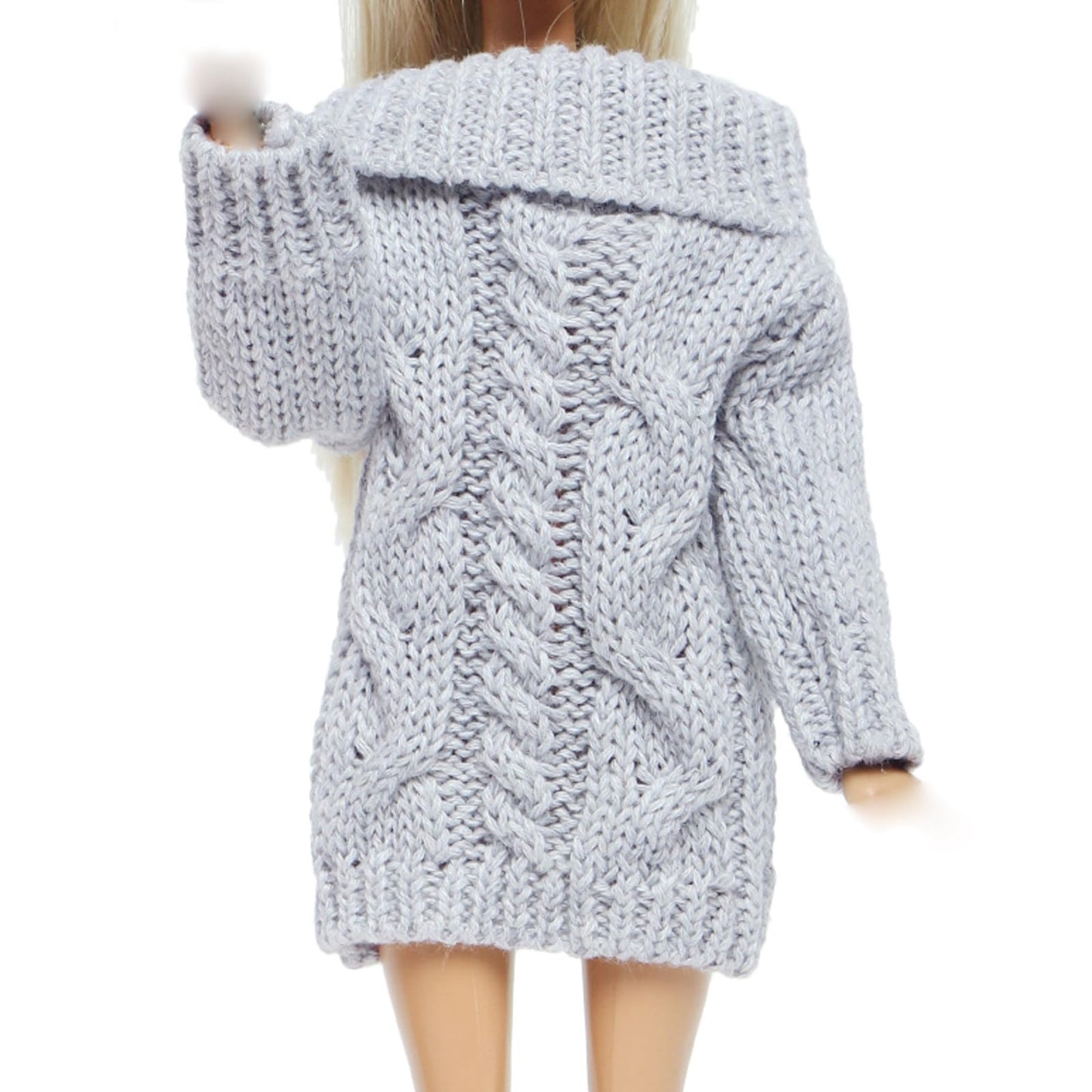 Bjdbus Winter Turtleneck Sweater Clothes For 11.5 Inch Girl Doll Accessories (Grey)
