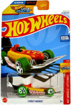 Hot Wheels Street Wiener Hot Dog car, Fast Foodie 2/5 (Treasure Hunt)