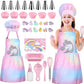 Gemeer Childrens Cooking And Baking Set 34-Pcs Includes Apron For Little Boys, Chef Hat, Oven Mitt & Utensil To Dress Up Chef Ca