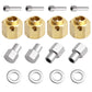 HobbyPark RC Brass Spacers Wheel Hex Hubs Extenders for TRX4 Wheels Extension Hex Drive Adapter (10mm Thickness)