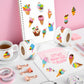 Beyumi Summer Ice Cream Stickers - 1000Pcs Ice Cream Stickers In 2 Rolls Waterproof Vinyl Sweets Themed Cute Dessert Decals For Gift Laptop Bottle Scrapbooking Luggage Computer Envelope Decor For Kids