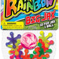 JA-RU Rainbow Big Jacks Game Set Retro. Large Hi Bounce Ball and 10 Large Colorful Soft Rubber Jax Toy. Party Favors Stocking St