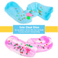 10 Pack Christmas Cloud Slime Kit With Peachybaby Blue Cake Fruits Animals, And Pink Charms, Scented Diy Slime Supplies For Girl