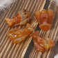 Carved Red Agate Gemstone Peace Angel Pocket Guardian Angelhealing Statue 2 Inch