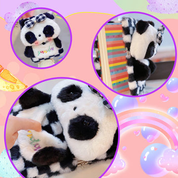 Yoytoo Panda Diary For Girls With Lock And Keys, Plush Panda Notebook Journal With 160 Pages For Writing Drawing, Birthday Gift For School Students Teens Kids