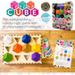 Project Genius Chroma Cube - Colorful Logic Puzzle with 12 Wood Blocks & 25 Brainteaser Cards - Fun 1 Player Game, Multi Color