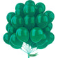 PartyWoo Balloons 12 Inch 50 pcs Dark Green Pearl Rubber for Baby Shower, Graduation, Birthday Decorations - Emerald Forest Green