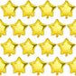 Moukiween Star Balloons,50 Pieces 10 Inch Gold Star-Shape Foil Balloons Mylar Balloons For Party Decorations
