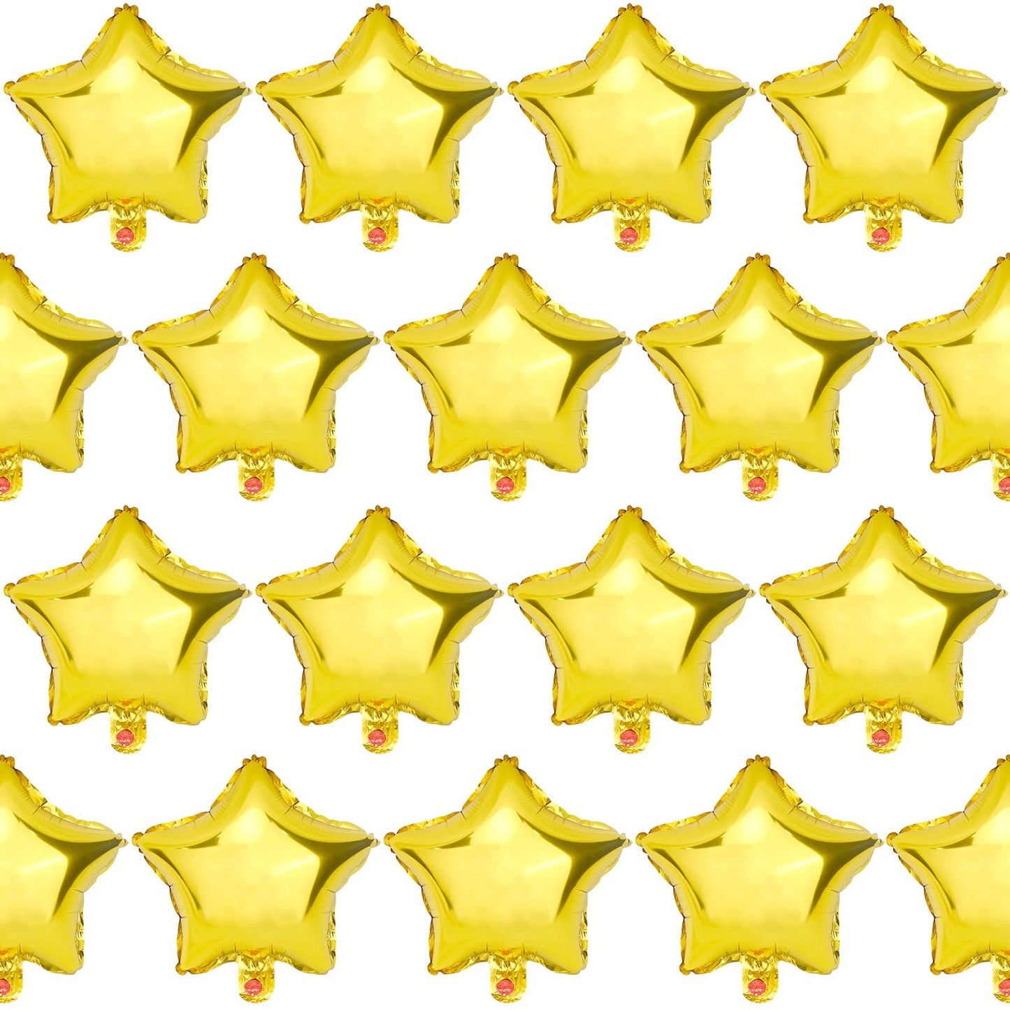 Moukiween Star Balloons,50 Pieces 10 Inch Gold Star-Shape Foil Balloons Mylar Balloons For Party Decorations
