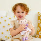 GAGAKU Soft Plush Baby Doll for Girls (12 ) - My First Baby Doll Gift for Girls  Toddlers & Infants  Machine Washable Rag Doll Toy - Purple Skirt Girl