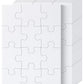 Mr. Pen- Blank Puzzle, 10 Pack, 12 Pieces/Pack, 5.5' X 8.1', White Puzzle, Blank Puzzles To Draw On, All White Puzzle, Blank Puzzle Pieces To Write On, Blank Jigsaw Puzzle Pieces