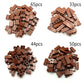 Dspitwod 192Pcs Masonry Walls Brown Building Bricks Loot Pieces Accessories Brick Bazaar Compatible Classic Creative Toy(Brown)