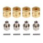 INJORA RC Hex Hub 12mm Brass Wheels Hex Hub Extension Hex Drive Adapter for 1/10 RC Crawler Axial SCX10 90046 D90 (12mm)