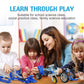 Mechanical Building Toys For Boys Age 8-12, 50 Stem Projects For Kids Ages 8-12 With 325 Pcs Building Blocks, Stem Toys For 6 7 8 9 10 Year Old Boys, Science Kit Birthday Xmas Gifts For Kids 6+