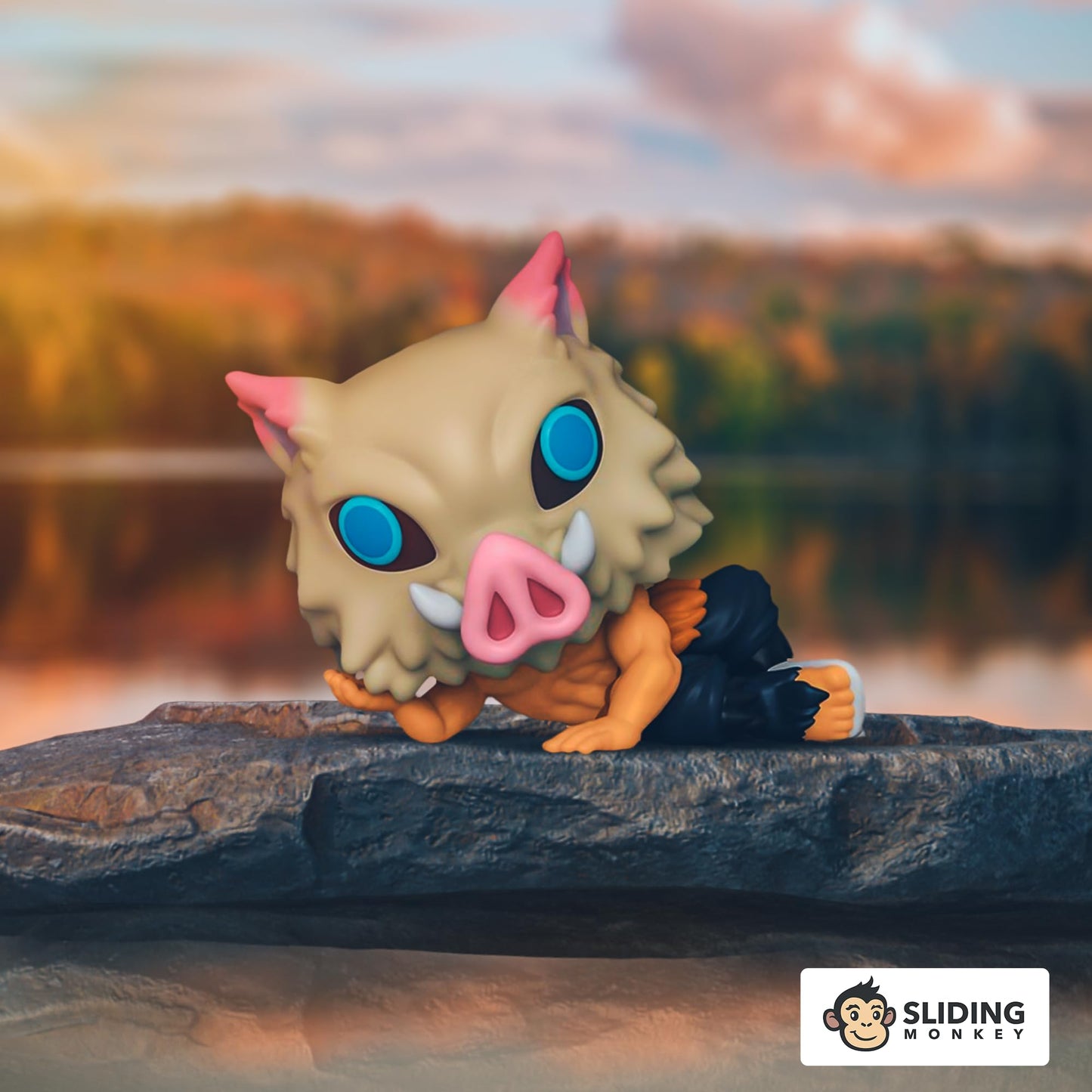 Funko Pop! Animation: Demon Slayer Inosuke Hashibira Lounging In Mask Special Edition Multicolor Exclusive Vinyl Figure #1090