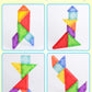 Coogam Magnetic Travel Tangram Puzzle With 3D Building Blocks, Road Trip Pattern Shape Handwriting Jigsaw Books With 360 Brain Teasers, Montessori Educational Toy Gift For Kids Adults
