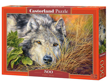 CASTORLAND 500 Piece Jigsaw Puzzle  Pure Soul  Animal Puzzle  Wolf  Nature Puzzle  mature-themed Puzzles  Castorland B-53285