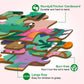 Taozi&Lizhi Jumbo Jigsaw Puzzles, Jungle Animals, Large Floor Puzzle For Kids Ages 3-5, 4-8, Christmas Toddler Puzzles With Hand