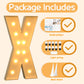 Imprsv 4Ft Marquee Light Up Letters X, Large Light Up Letters For Baby Shower Anniversary Wedding Room Decor, Big Letters For Pa
