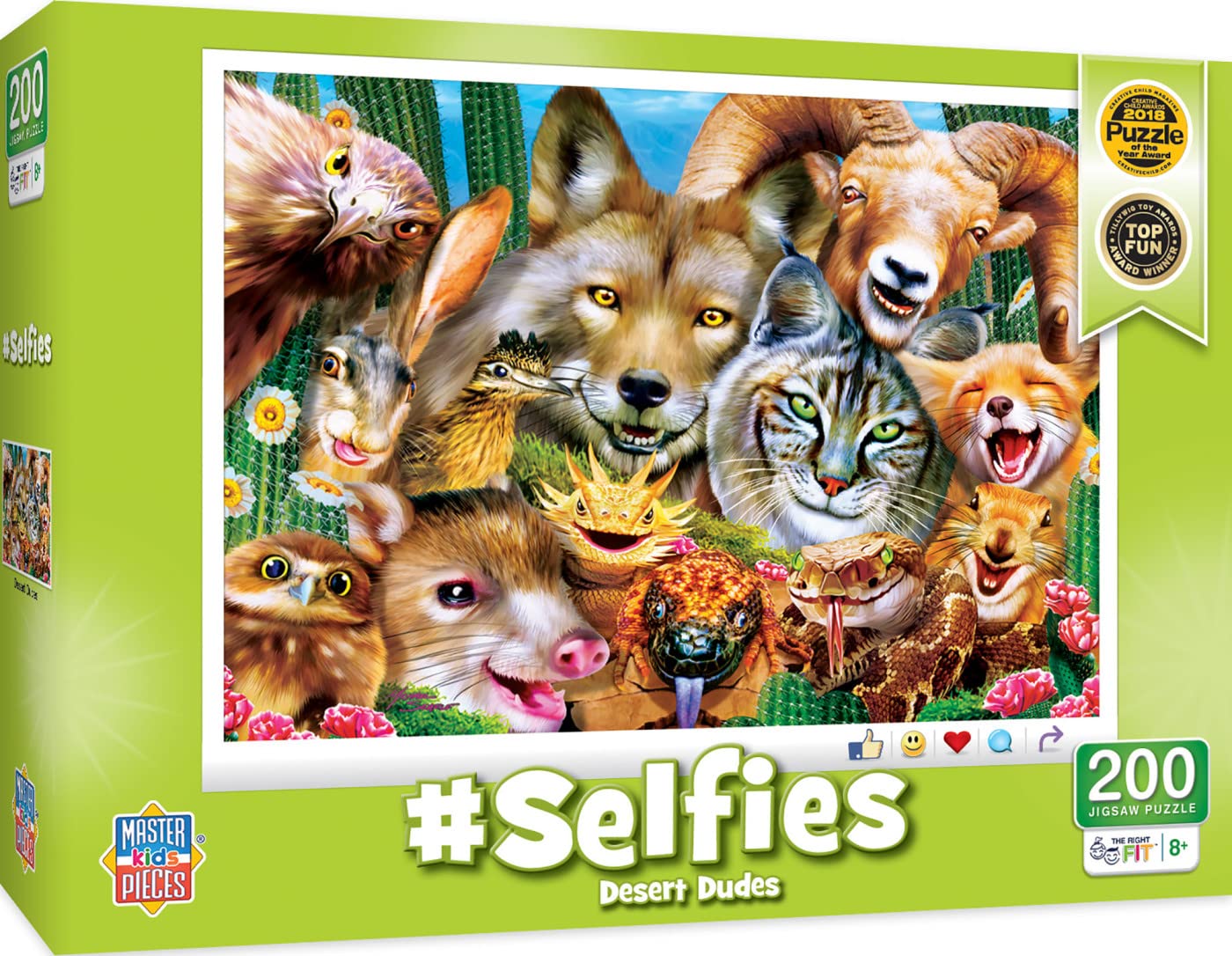 Masterpieces 200 Piece Jigsaw Puzzle for Kids - #Selfies Desert Dudes - 14x19