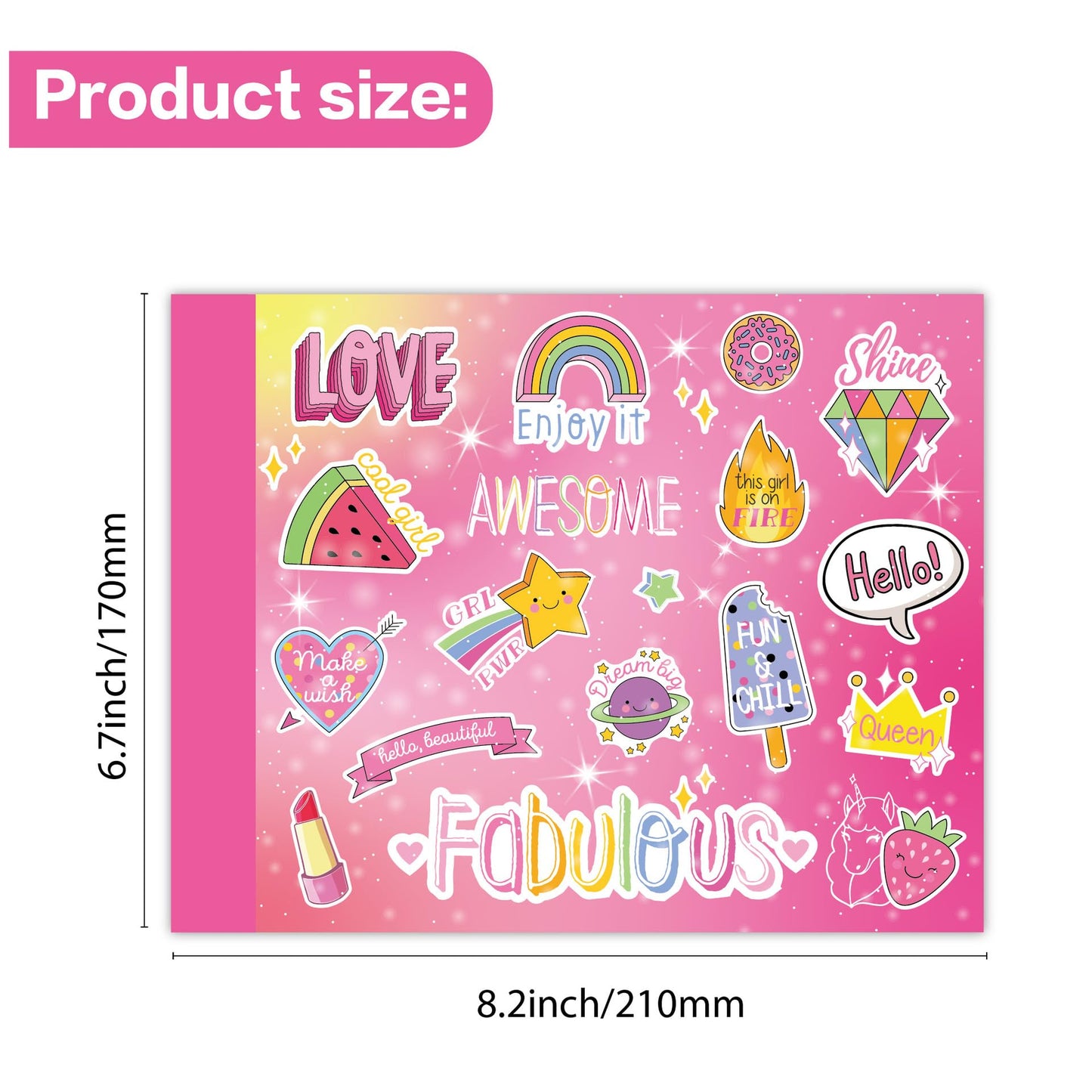 Ele Eleoption Diy Journal Kit For Girls Ages 8-12,54Pcs Journal Set Diy Girls Diary Age 6-8 Scrapbook & Diary Set, Journaling Ar