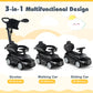 Costzon Push Car for Toddlers, 3 in 1 Mercedes Benz Stroller Sliding Walking Car w/Canopy, Handle, Safety Bar, Horn Sound, Under