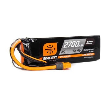 Spektrum 14.8V 2700mAh 4S 30C Smart LiPo Battery: IC3, SPMX27004S30