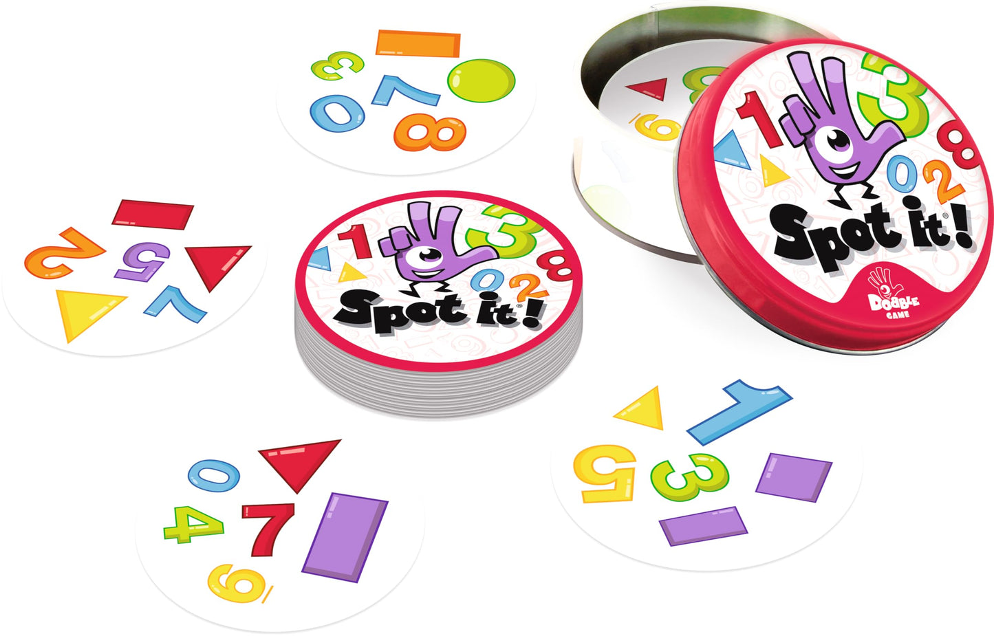 Asmodee Spot It! 1,2,3 - Educational Card Game for Preschoolers, Learning Numbers and Shapes, Fun Matching Game for Kids, Ages 3