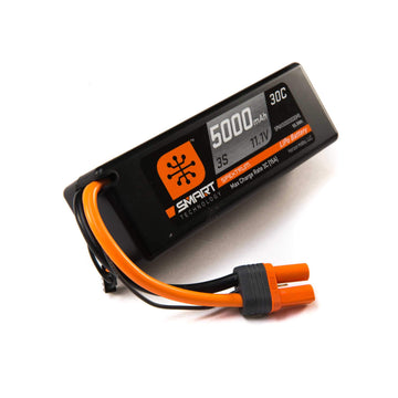 Spektrum 11.1V 5000mAh 3S 30C Smart Hardcase LiPo Battery: IC5, SPMX50003S30H5