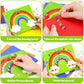 AluAbi Foam Stickers Art Craft for Kids, No Mess Toddler Art Activity - Fun with Foam Animal, Children Travel Toys,DIY Mosaic St