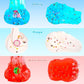 7 Pack Jelly Cube Clear Valentine'S Day Slime With Butter Slime For Kids, Crystal Slime*6 Butter Slime*1, Crunchy Butter Slime, Easter Stress Relief Toy, Party Favors For Girl Boys 6 7 8 9 10 11 12