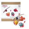 Tolo Bio Funtime Fishing Set | Eco-Friendly Bath Toy for Toddlers | Magnetic Fishing Rod, 3 Bubble-Blowing Fish, Worm | Skill-Bu