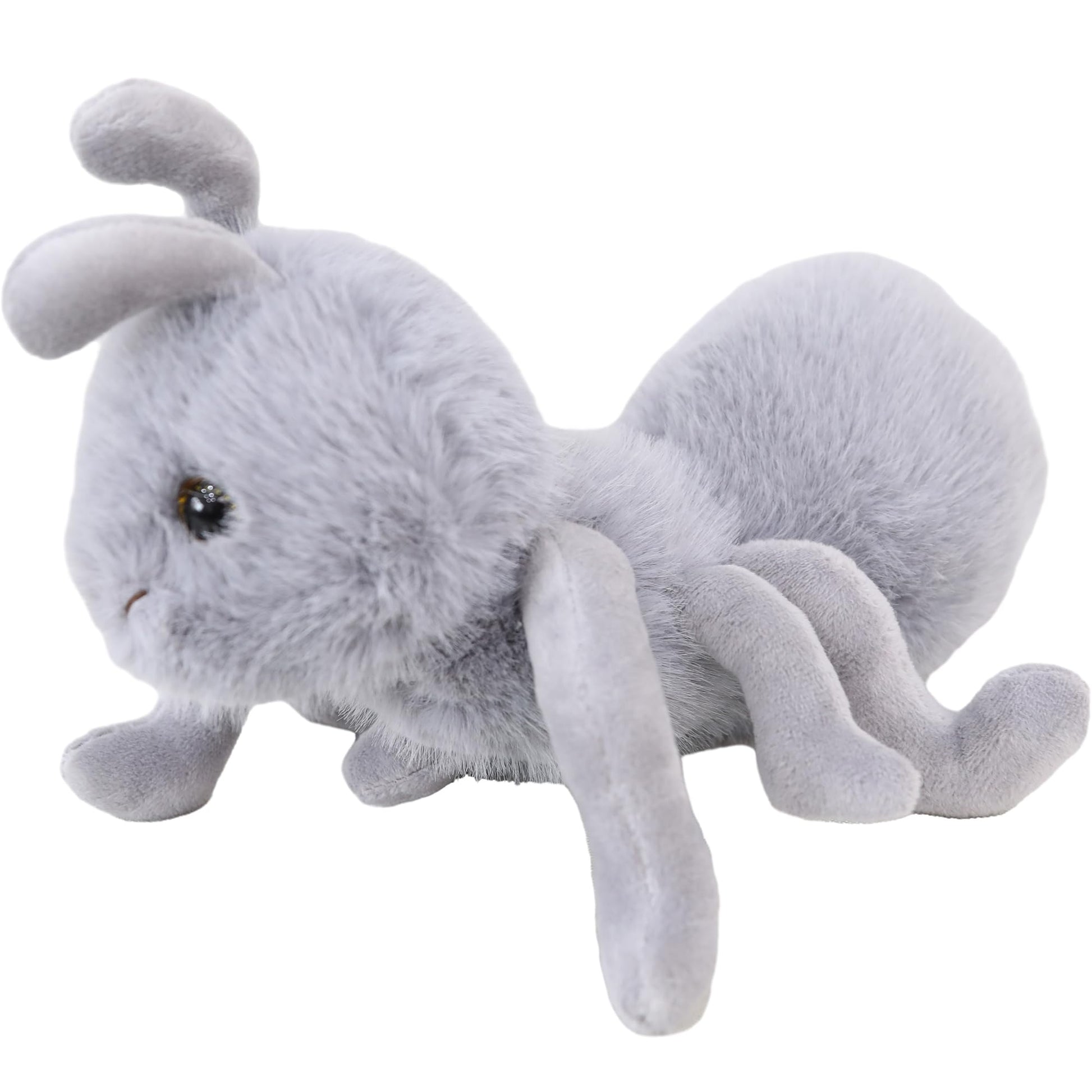 COSGOO Cute 9 Inch Stuffed Fuzzy Ant Animal Plush Toys Fluffy Ant Plushie Doll Gift for Kids and Lovers in Birthday  Thanksgiving Day  Christmas  Valentine's Day...- Grey