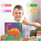 goldentime 6 Pack 8x8inch Paint by Numbers Kit for Kids, Predrawn Canvas for Painting with Unicorn, Butterfly & More, Includes 1
