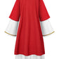 Relibeauty Jesus Costume For Kids,Robe With Wigs And Beards,120