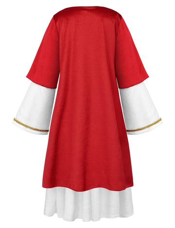 Relibeauty Jesus Costume For Kids,Robe With Wigs And Beards,120